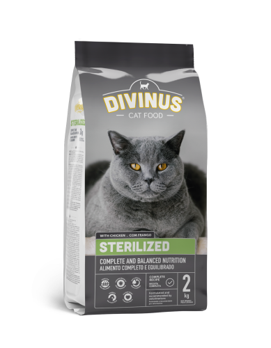Divinus Cat Sterilized dla kotów sterylizowanych 2kg