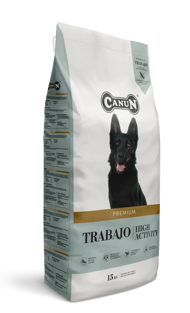 Canun Trabajo - karma premium dla psów energicznych i myśliwskich z kurczakiem i ryżem 15kg
