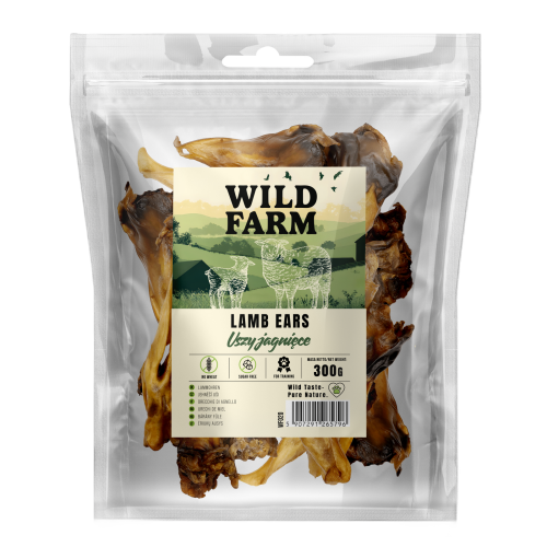 Wild Farm Uszy Jagnięce 300g Przysmak Dla Psa