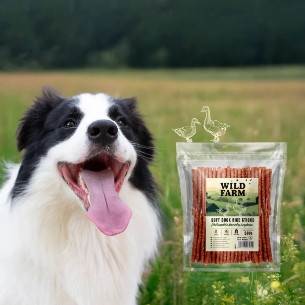 WILD FARM Paluszki Z Kaczką I Ryżem Przysmak Dla Psa 500G