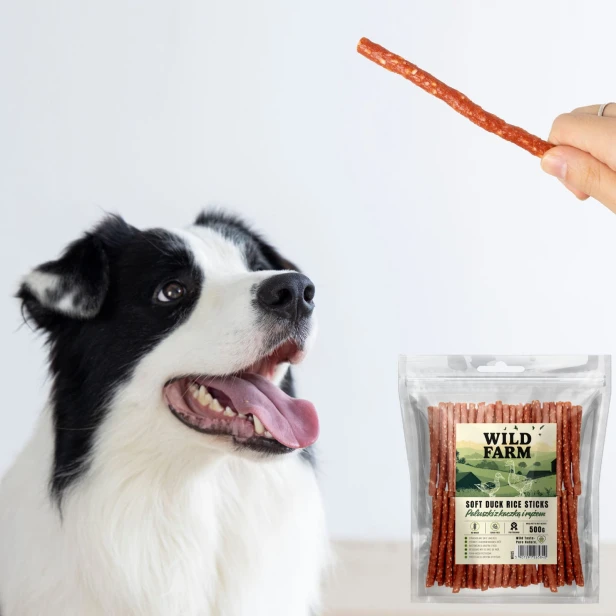 WILD FARM Paluszki Z Kaczką I Ryżem Przysmak Dla Psa 500G