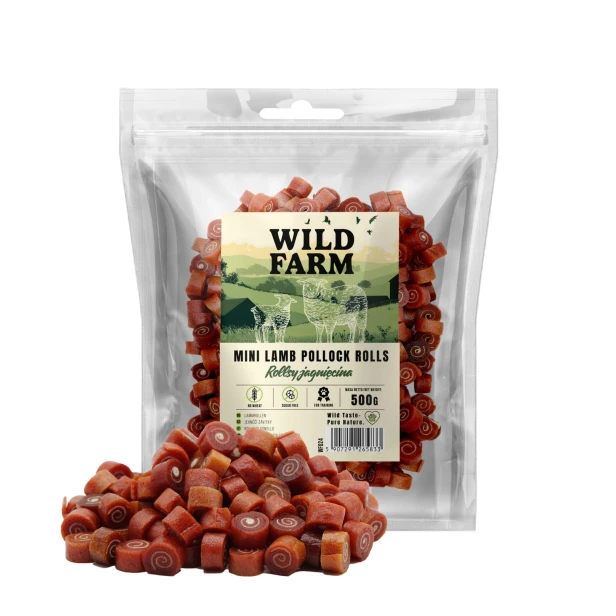 WILD FARM Rollsy Z Jagnięciny Przysmak Dla Psa 500G