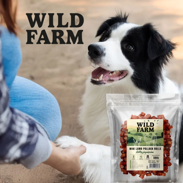 WILD FARM Rollsy Z Jagnięciny Przysmak Dla Psa 500G