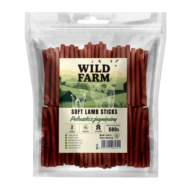WILD FARM Paluszki Z Jagnięciny Przysmak Dla Psa 500G