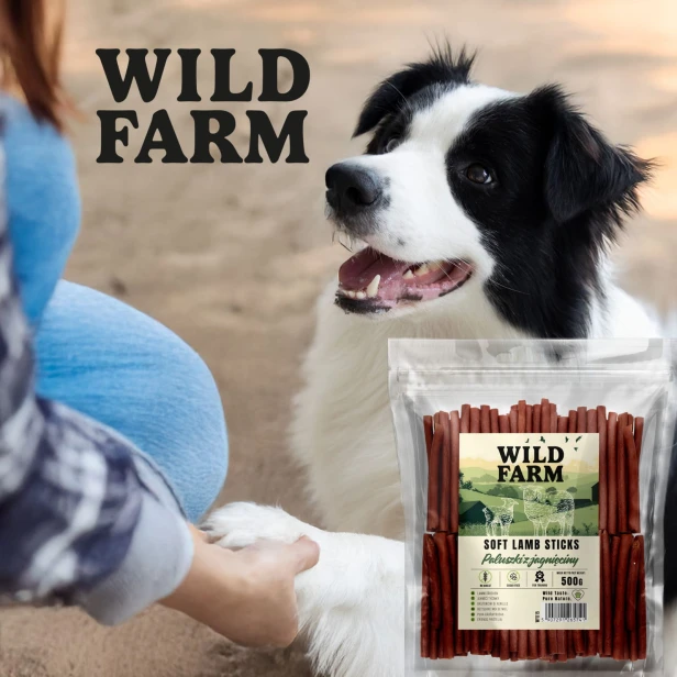 WILD FARM Paluszki Z Jagnięciny Przysmak Dla Psa 500G
