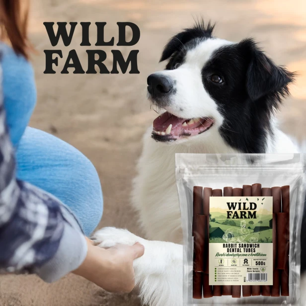 WILD FARM Rurki Dentystyczne Z Królikiem Przysmak Dla Psa 500G