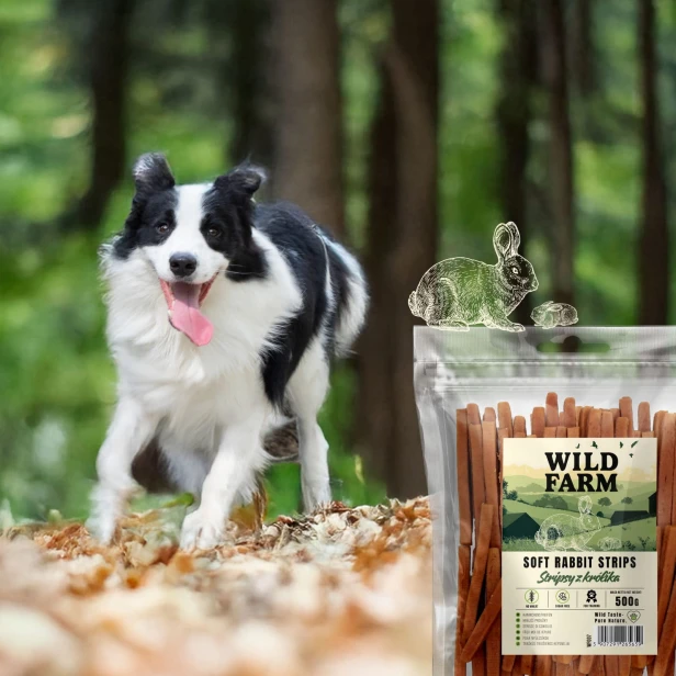 WILD FARM Stripsy Z Królika Przysmak Dla Psa 500G