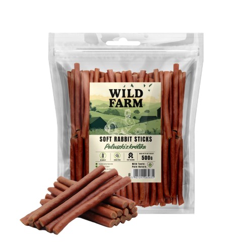 WILD FARM Paluszki Z Królika Przysmak Dla Psa 500G