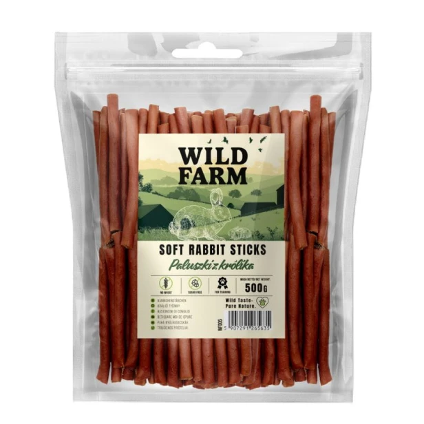 WILD FARM Paluszki Z Królika Przysmak Dla Psa 500G
