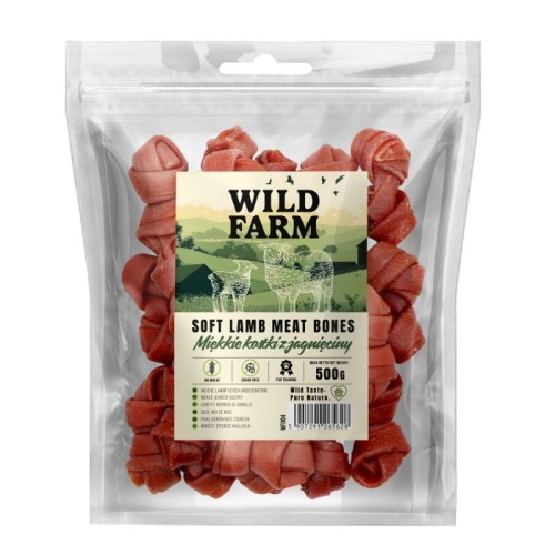 WILD FARM Miękkie Kostki Z Jagnięciny Przysmak Dla Psa 500G