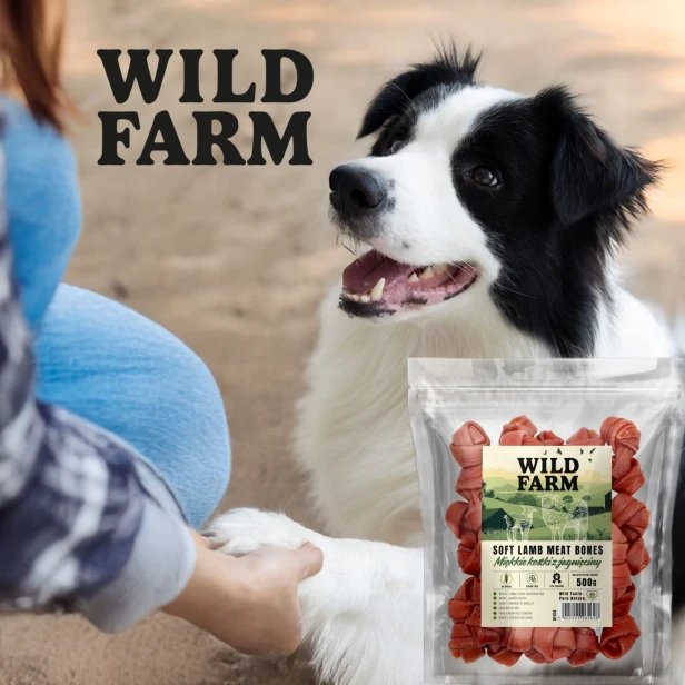 WILD FARM Miękkie Kostki Z Jagnięciny Przysmak Dla Psa 500G