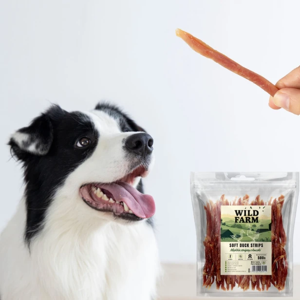 WILD FARM Miękkie Stripsy Z Kaczki Przysmak Dla Psa 500G