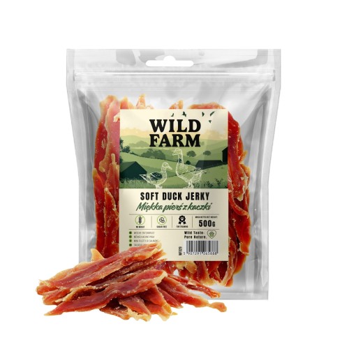 WILD FARM Miękka Pierś Z Kaczki Przysmak Dla Psa 500G