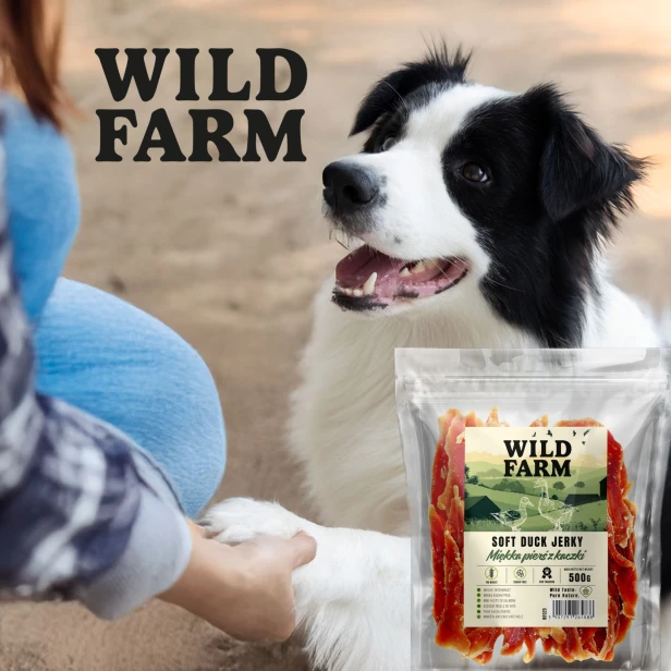 WILD FARM Miękka Pierś Z Kaczki Przysmak Dla Psa 500G