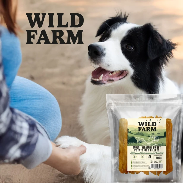 WILD FARM Filety Multiwitaminowe Z Batatów Przysmak Dla Psa 500G