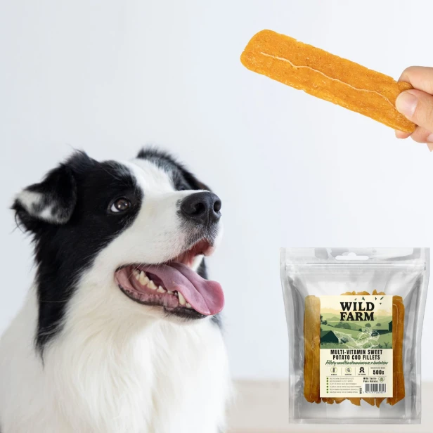 WILD FARM Filety Multiwitaminowe Z Batatów Przysmak Dla Psa 500G