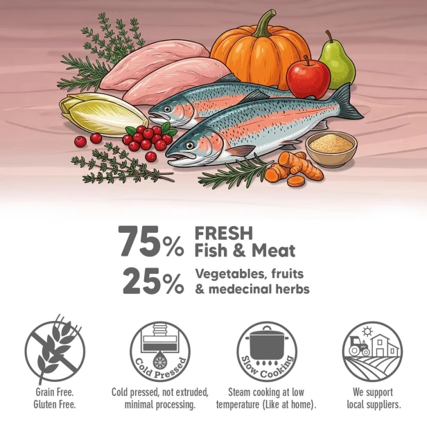 ARQUIVET FRESH półwilgotny przysmak z łososiem 800g