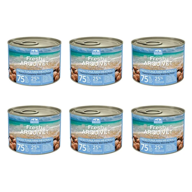 [Zestaw] Arquivet Fresh MINI klopsiki z tuńczykiem, dynią i szpinakiem 6x200g