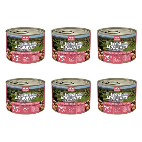 Arquivet Fresh MINI klopsiki z szynką iberyjską, słodkimi ziemniakami i brokułami 6x200g
