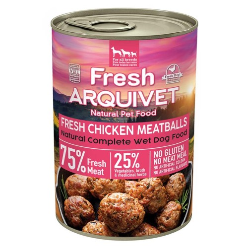 Arquivet Fresh klopsiki z kurczaka w sosie 6x400g