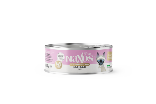 NAXOS CAT STERILIZED MONO - wieprzowina - puszka dla kotów sterylizowanych 85g